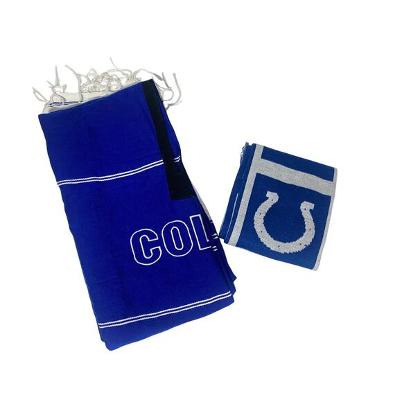 Indianapolis Colts NFL Stadium Poncho and Scarf Set of 2 - Picture 1 of 10